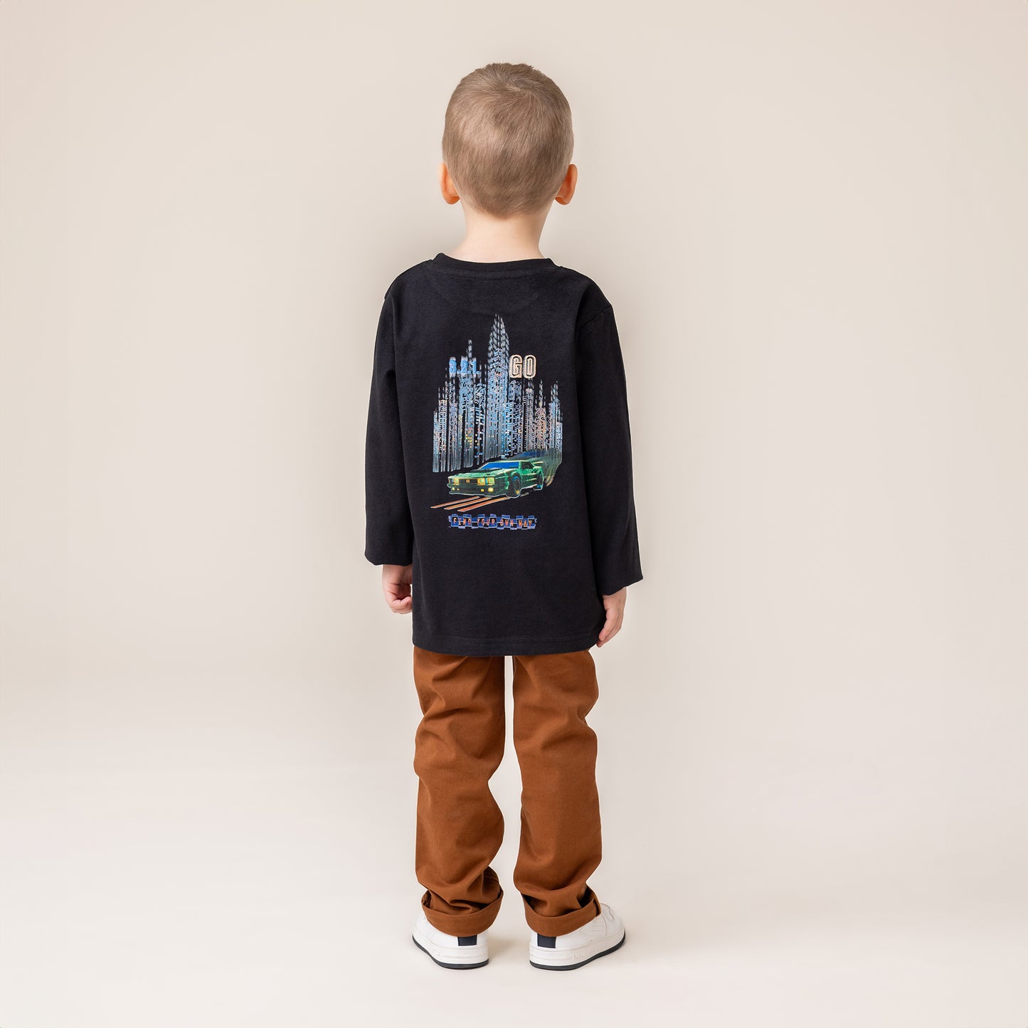 Boys' Black Long Sleeve T-Shirt