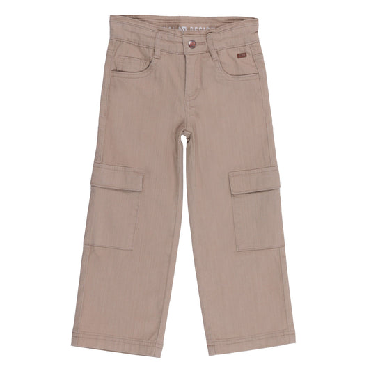 Beige Girls' Pants