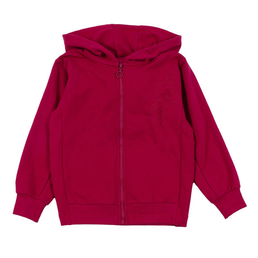 Girls Magenta Hooded Jacket