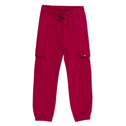 Magenta Girls' Jogging Pants