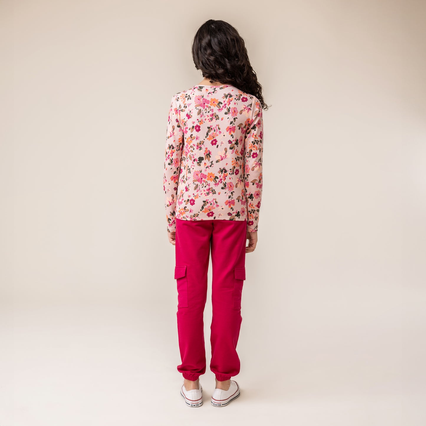 T-shirt à manches longues  Filles Rose Pâle