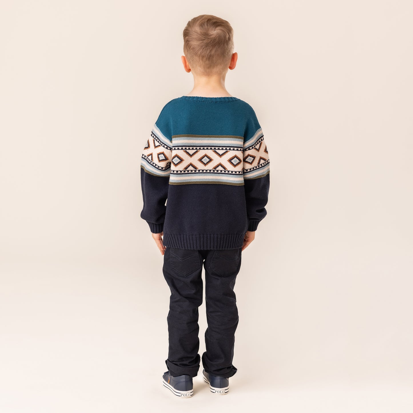 Chandail en tricot  Garçons Marine