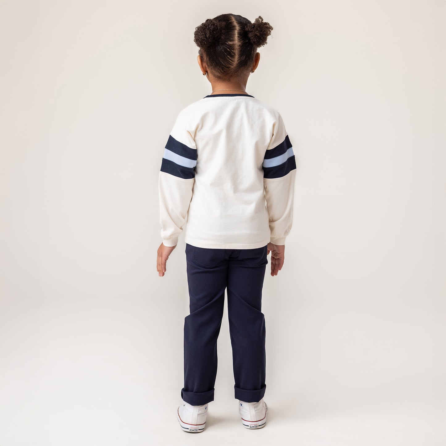 Girls' Ivory Long Sleeve T-Shirt
