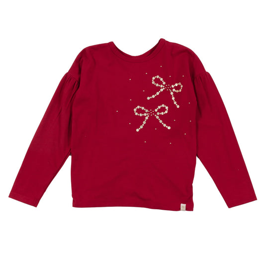 T-shirt manches longues Filles Rouge