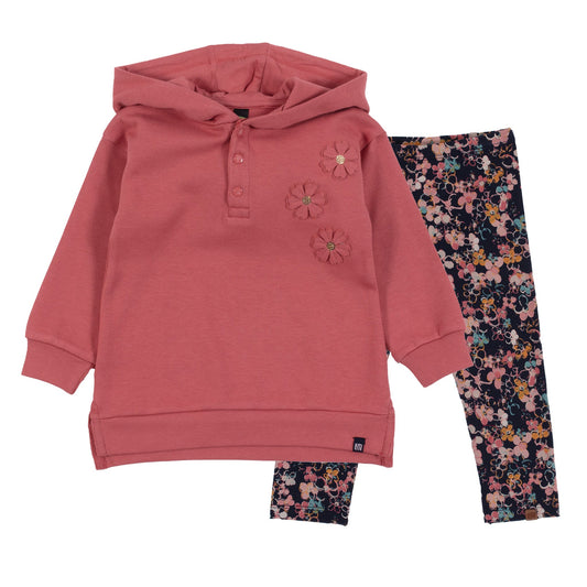 Baby Girl Red Two-Piece Tunic Set