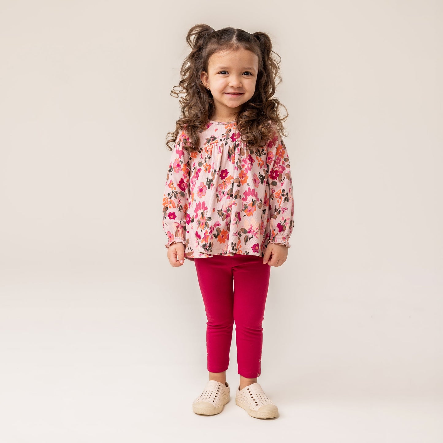 Baby Girl Pale Pink Two-Piece Tunic Set