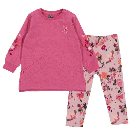 Baby Girl Pink Two-Piece Tunic Set