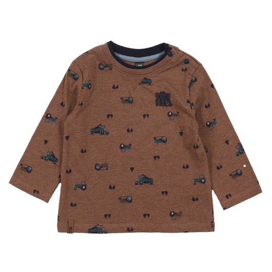 T-shirt manches longues  Bébé Garcon Brun