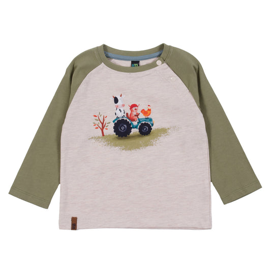 T-shirt manches longues  Bébé Garcon Olive