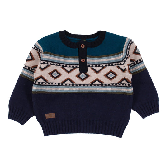 Chandail en tricot  Bébé Garcon Sarcelle