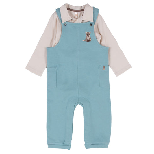 Ensemble cache-couche deux-pièces  Bébé Garcon Brun