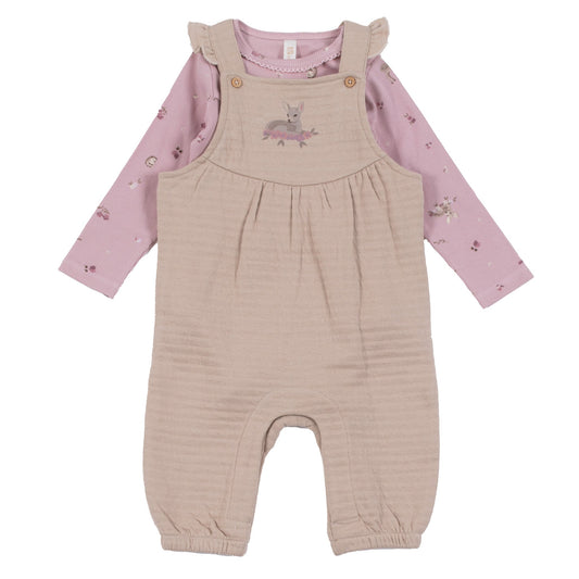 Baby Girl Lilac Two-Piece Diaper Set