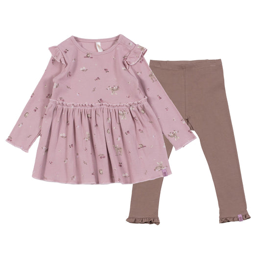 Baby Girl Lilac Two-Piece Tunic Set