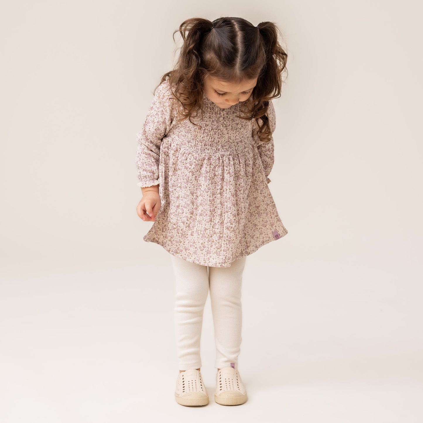 Ivory Baby Girl Two-Piece Tunic Set