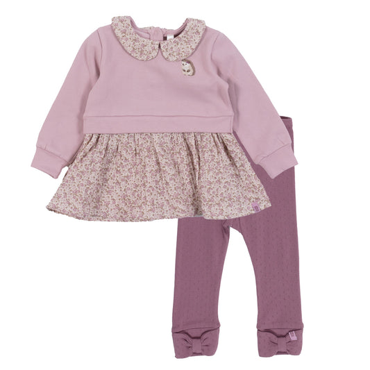 Baby Girl Lilac Two-Piece Tunic Set