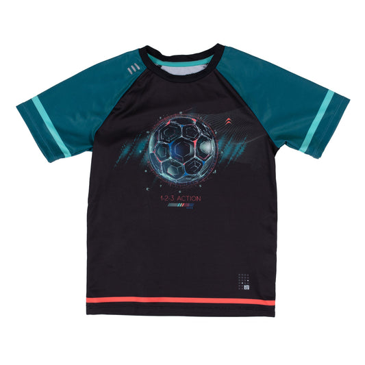 Boys Black Athletic T-Shirt