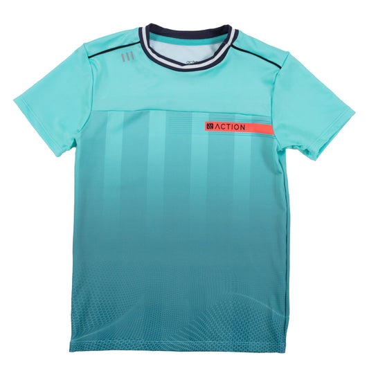 Boys Turquoise Athletic T-Shirt