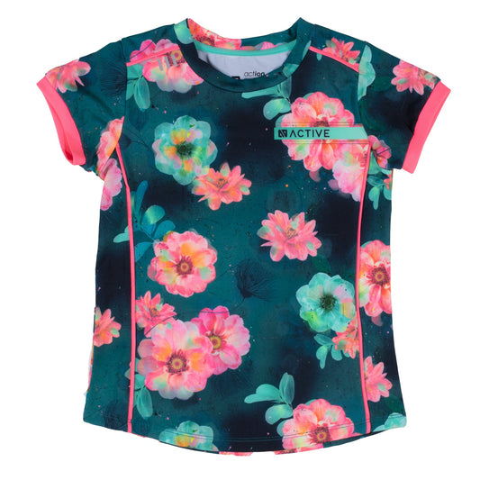 T-shirt athlétique  Filles Sarcelle