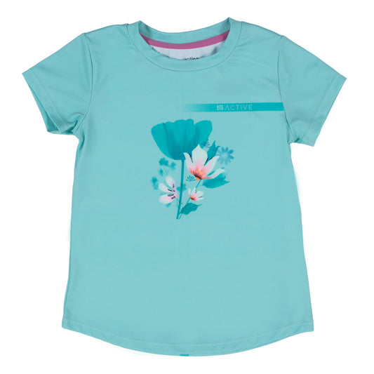 Girls' Turquoise Athletic T-Shirt