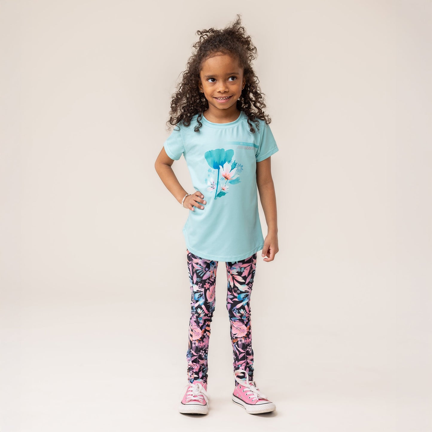 T-shirt athlétique  Filles Turquoise
