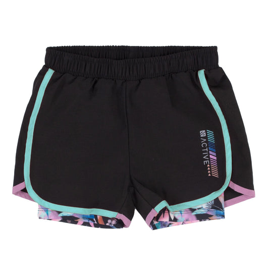 Girls' Black Athletic Shorts