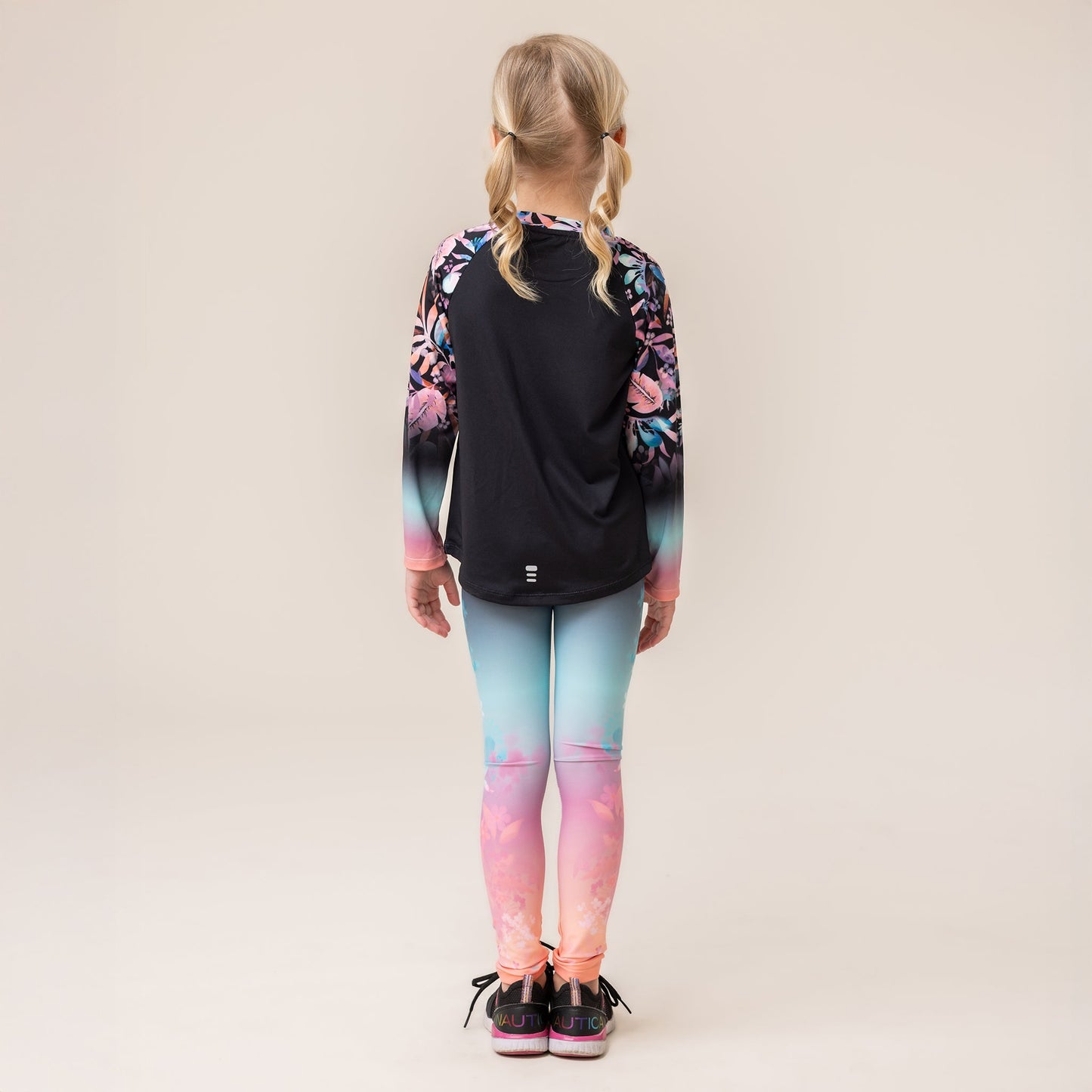 T-shirt manches longues athlétique  Filles Noir