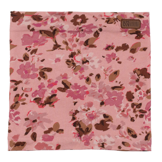 Baby Girl Pink Microfleece Lined Jersey Neck Warmer