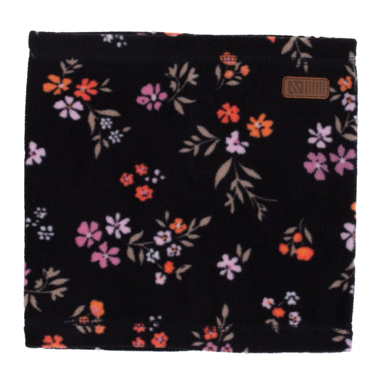 Baby Girl Black Microfleece Neck Warmer