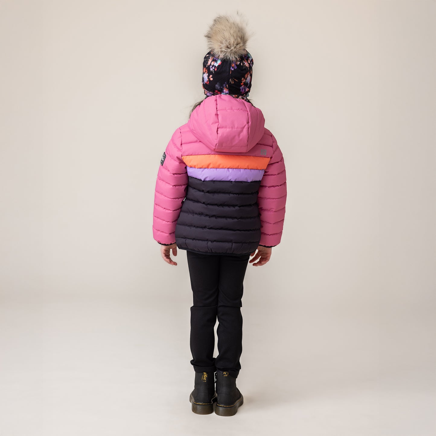 Girls' Pink Quilted Coat