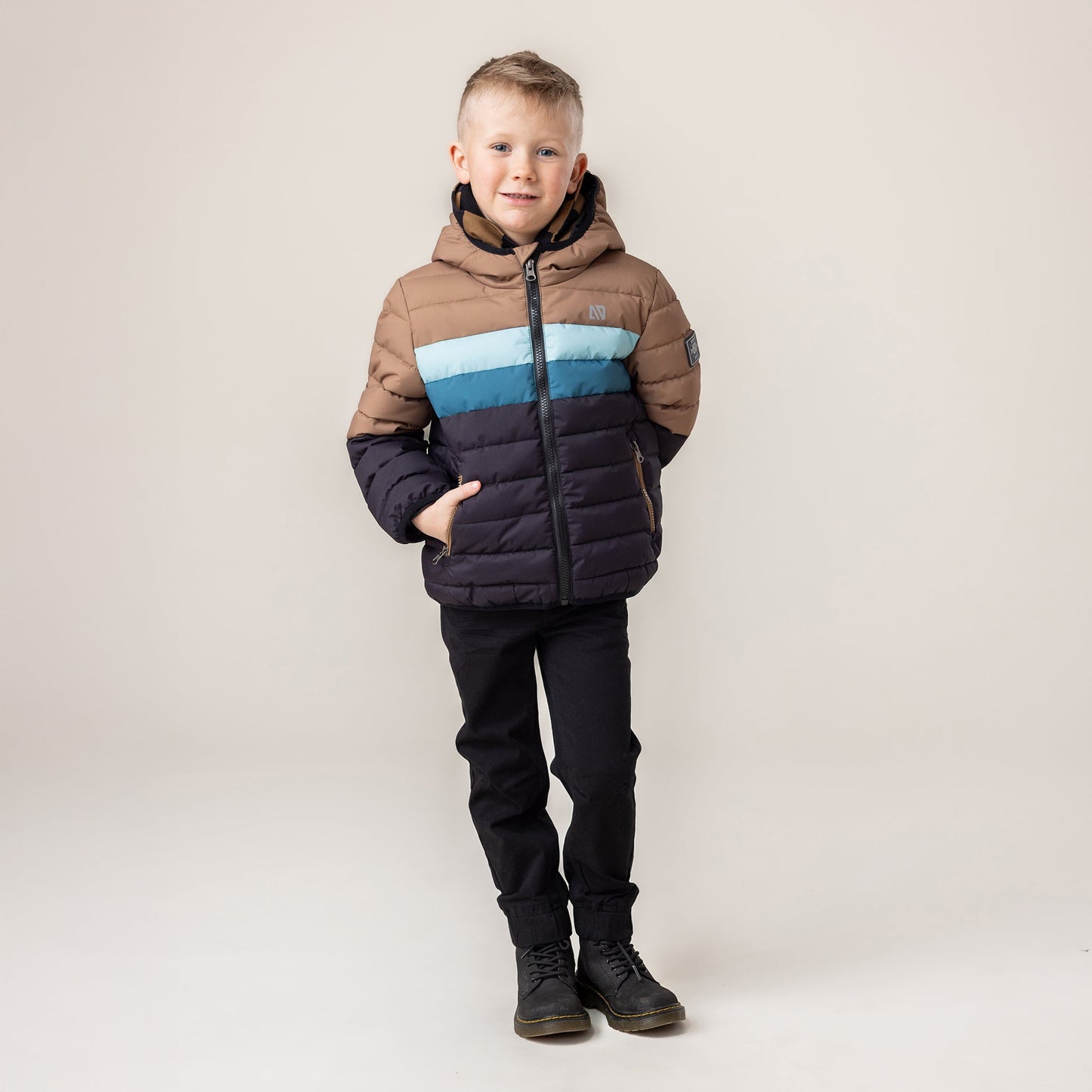 Manteau matelassé  Garçons Taupe