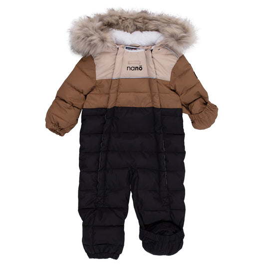 Habit de neige une-pièce bébé Axel  Bébé Garcon Taupe