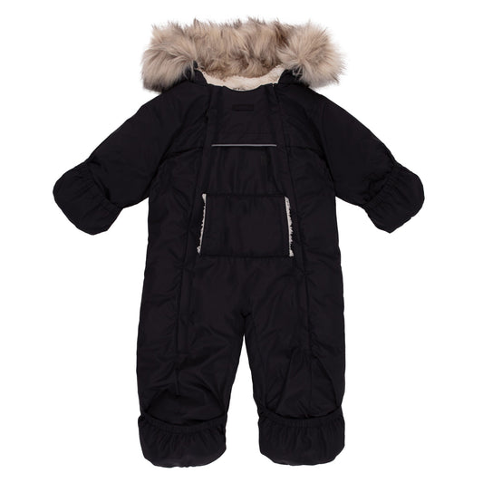 Habit de neige une-pièce bébé Billie  Unisexe Noir