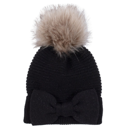Tuque en tricot  Filles Noir
