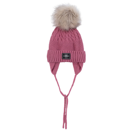 Tuque en tricot Maélie  Filles Rose