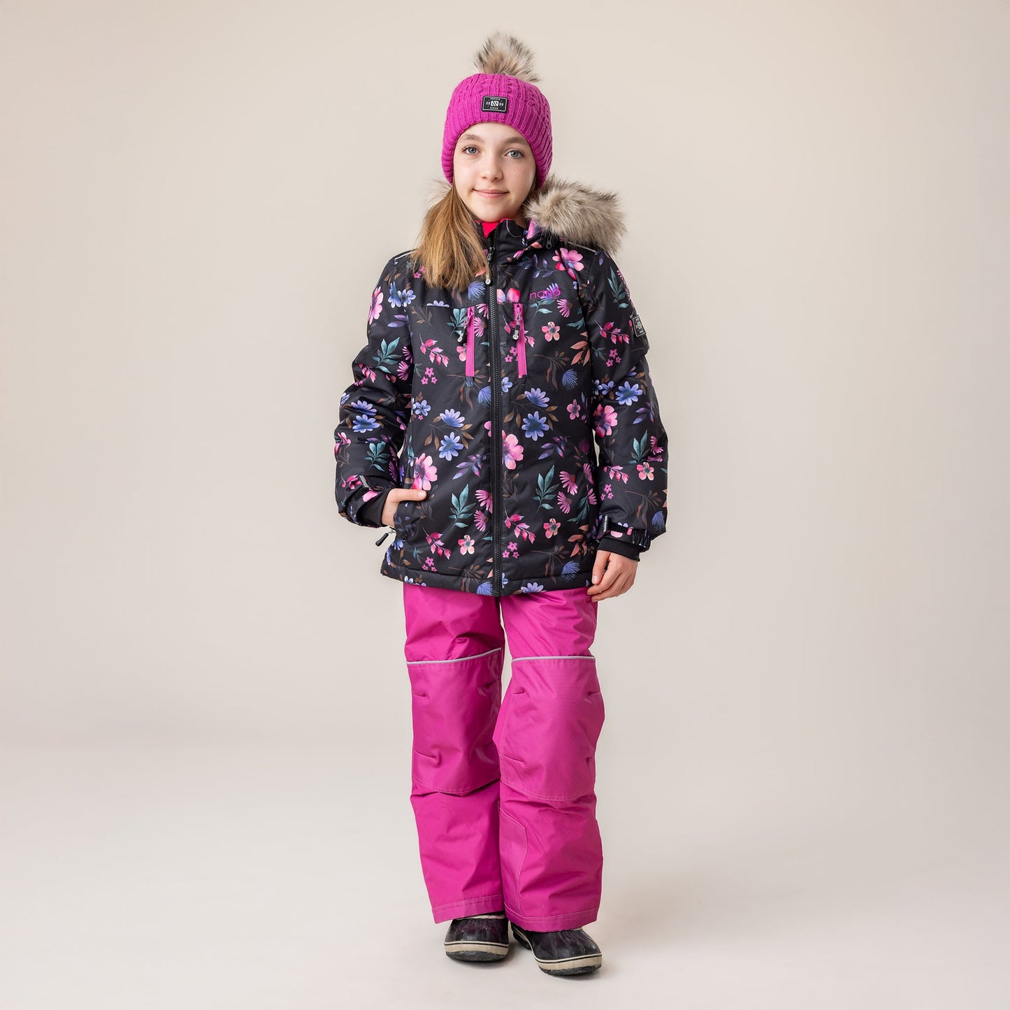 Joy Girls Mauve Knit Beanie