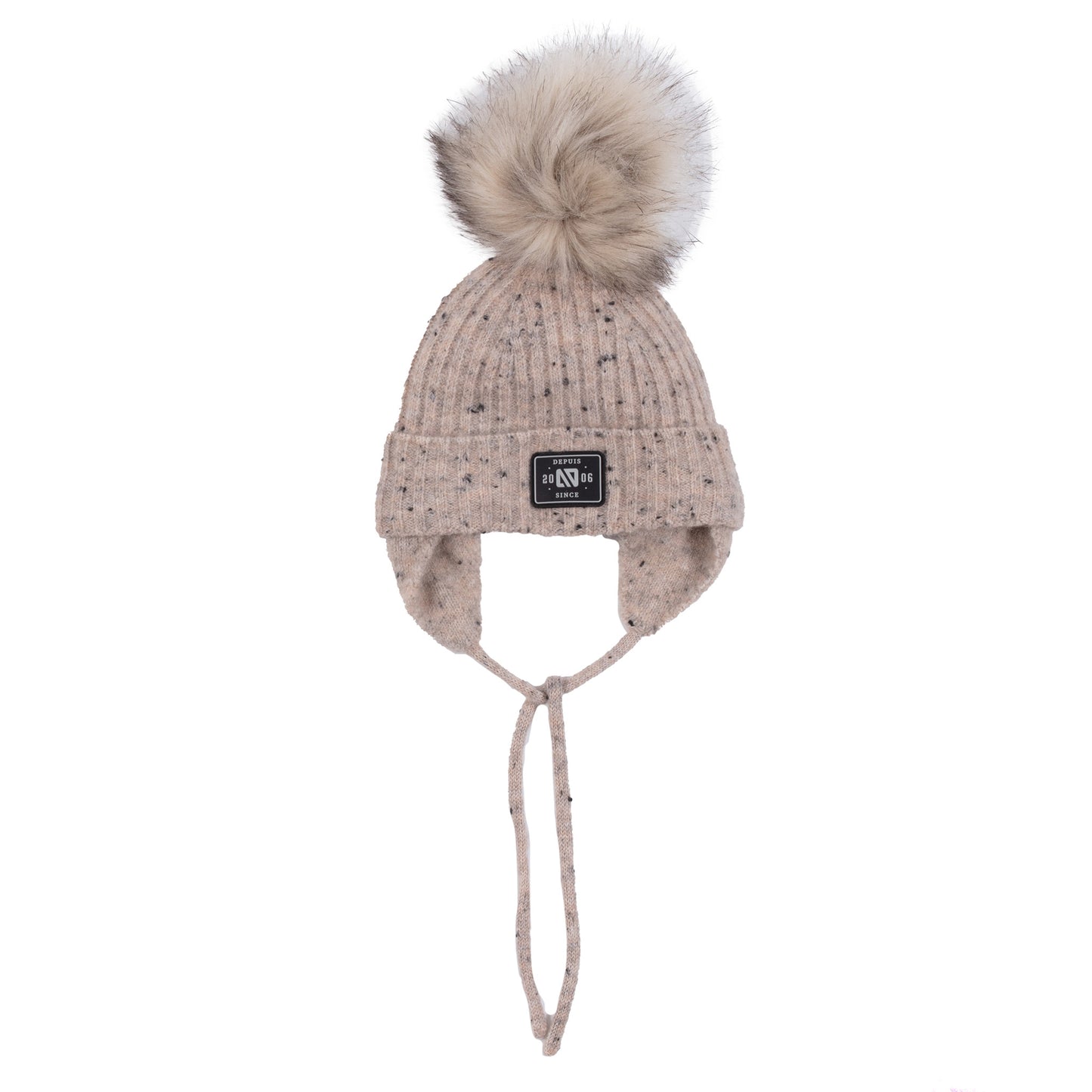 Billie Baby Girl Beige Knit Hat