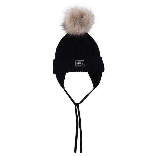 Tuque en tricot Gabrielle  Filles Noir