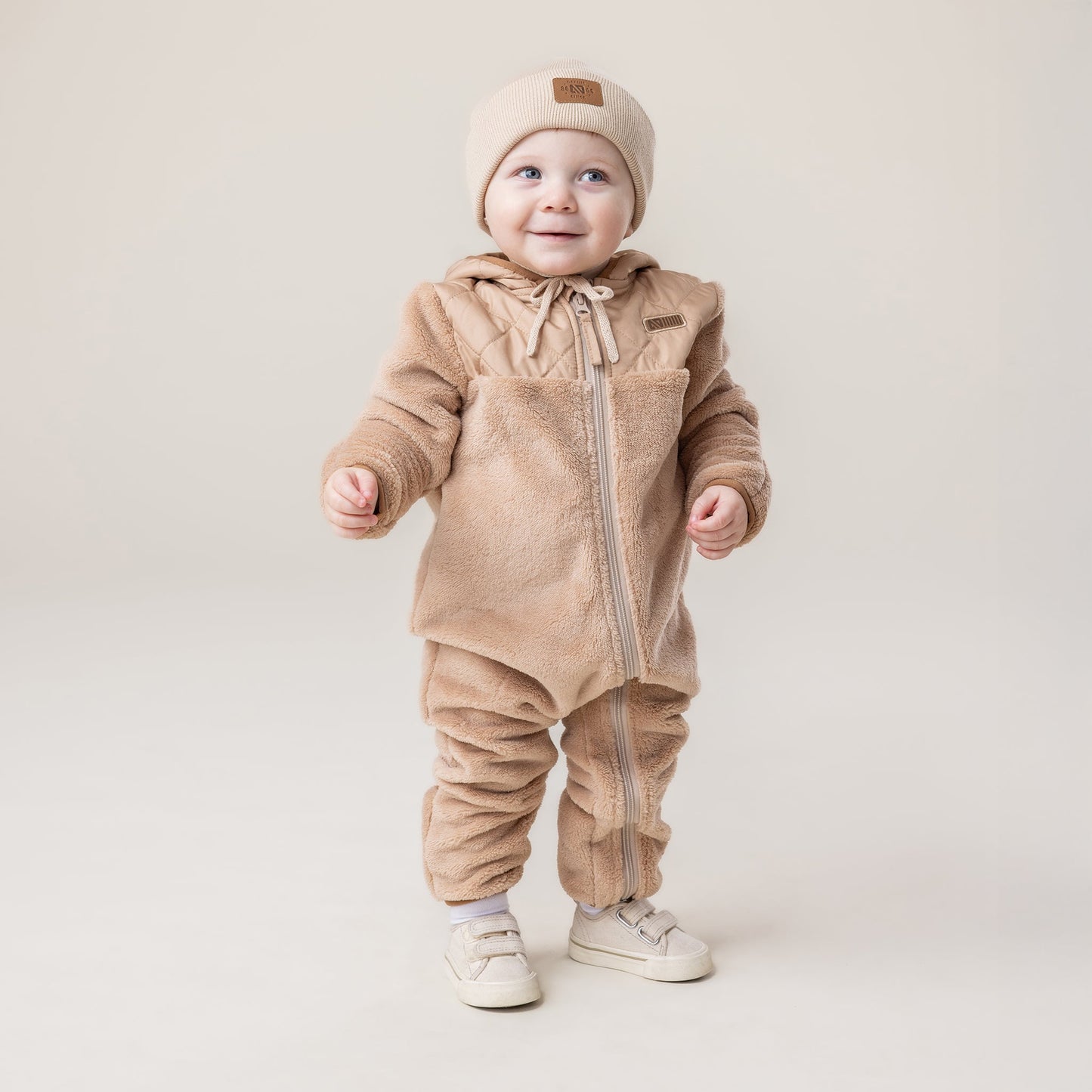 Combinaison à capuchon  Bébé Garcon Beige