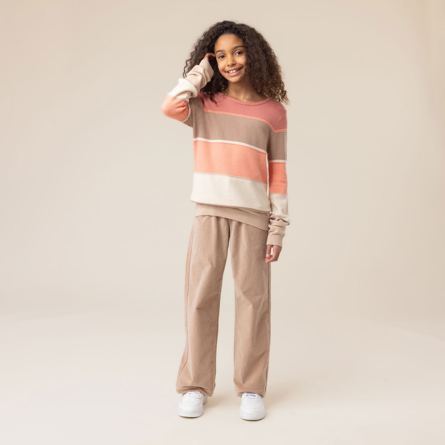 Chandail en tricot  Filles Corail