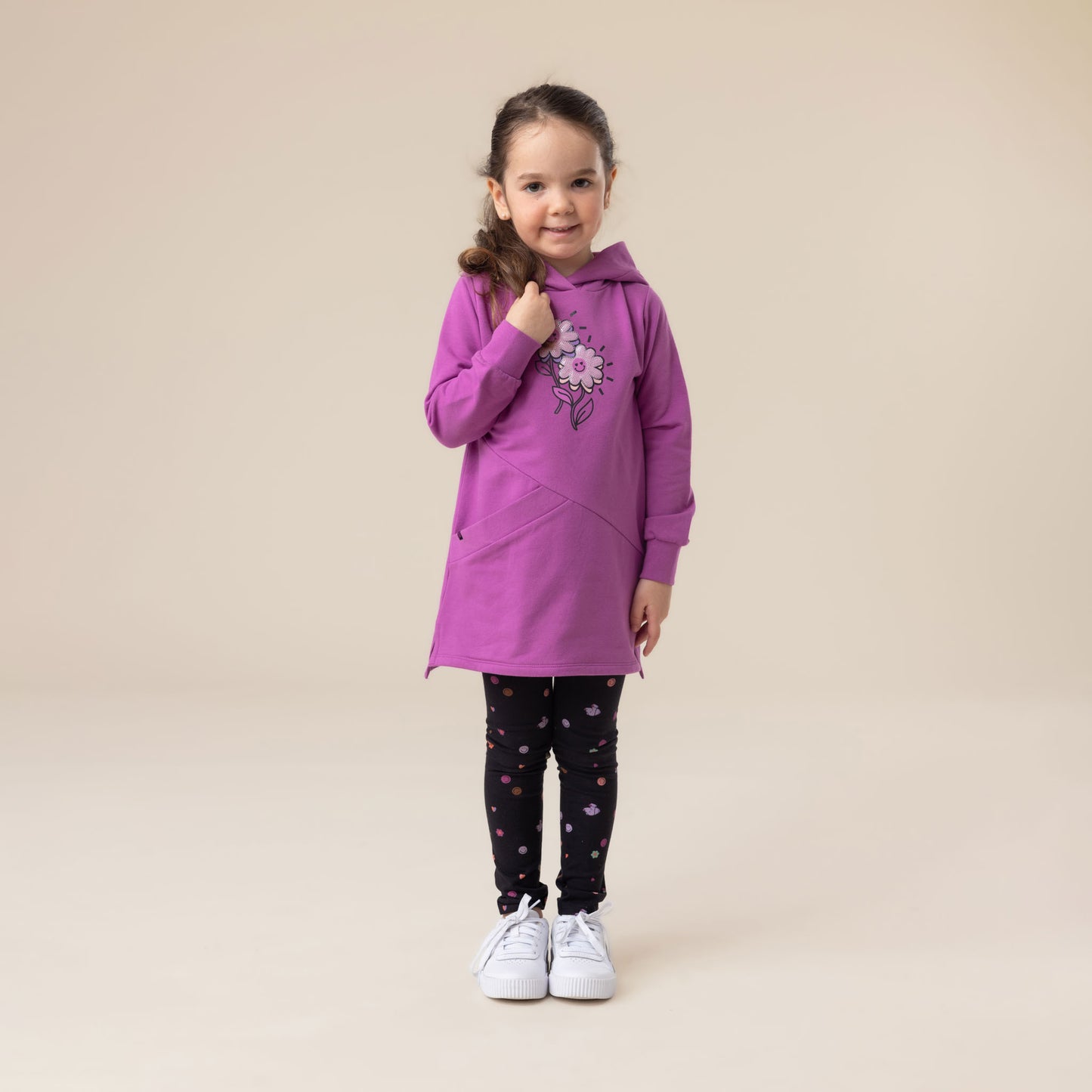Tunique à capuchon  Filles Mauve
