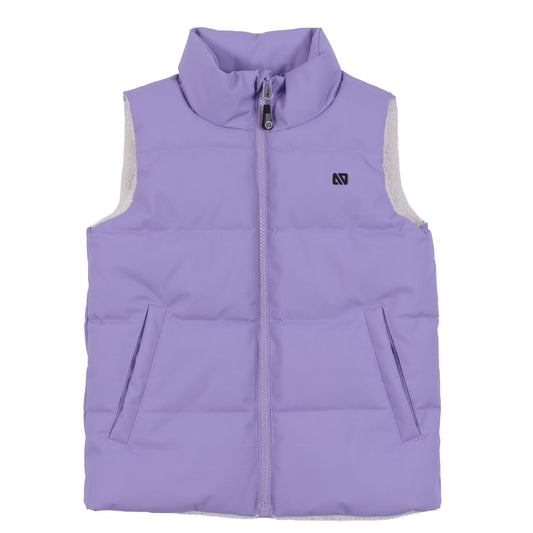 Veste matelassée réversible sans manches  Filles Lilas