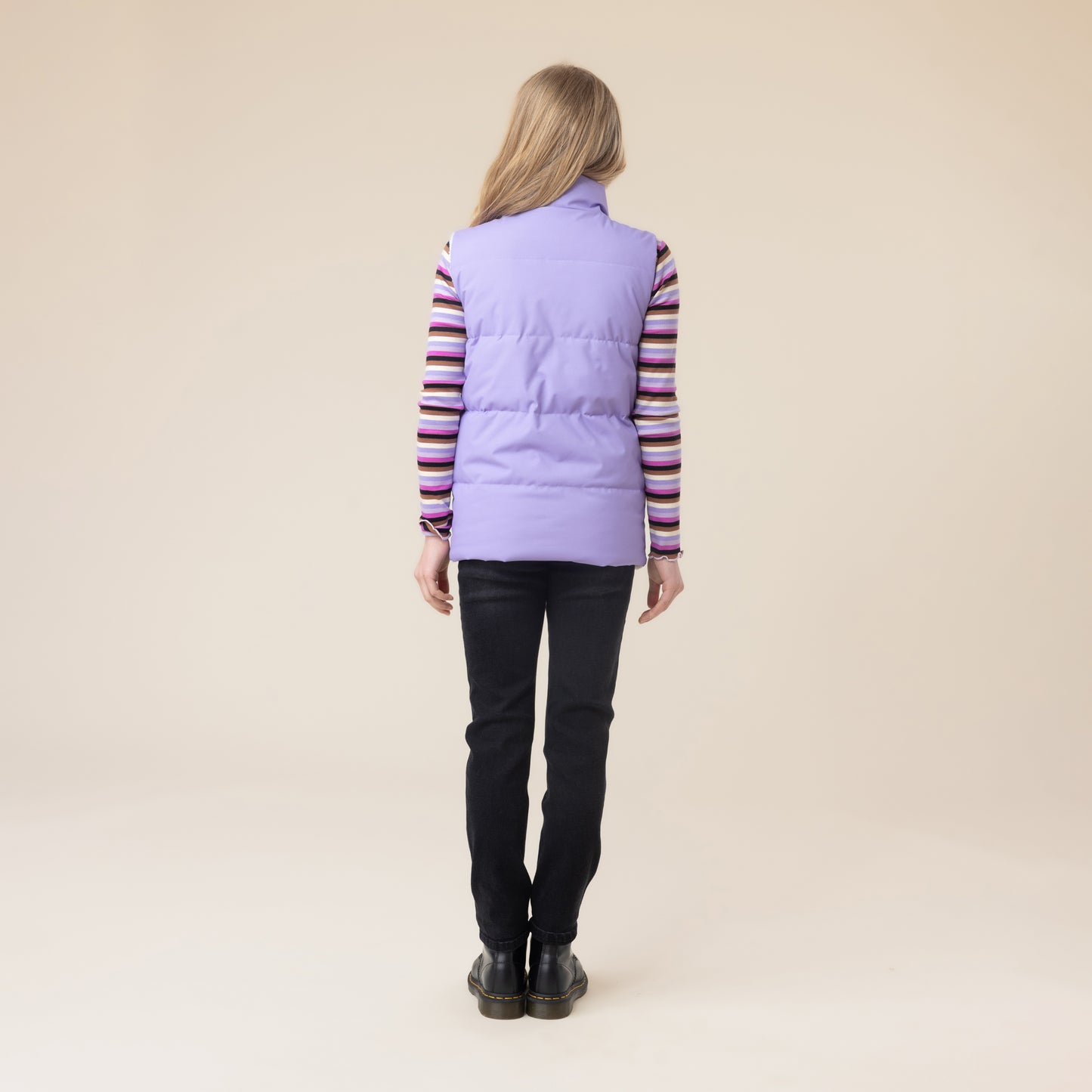 Veste matelassée réversible sans manches  Filles Lilas