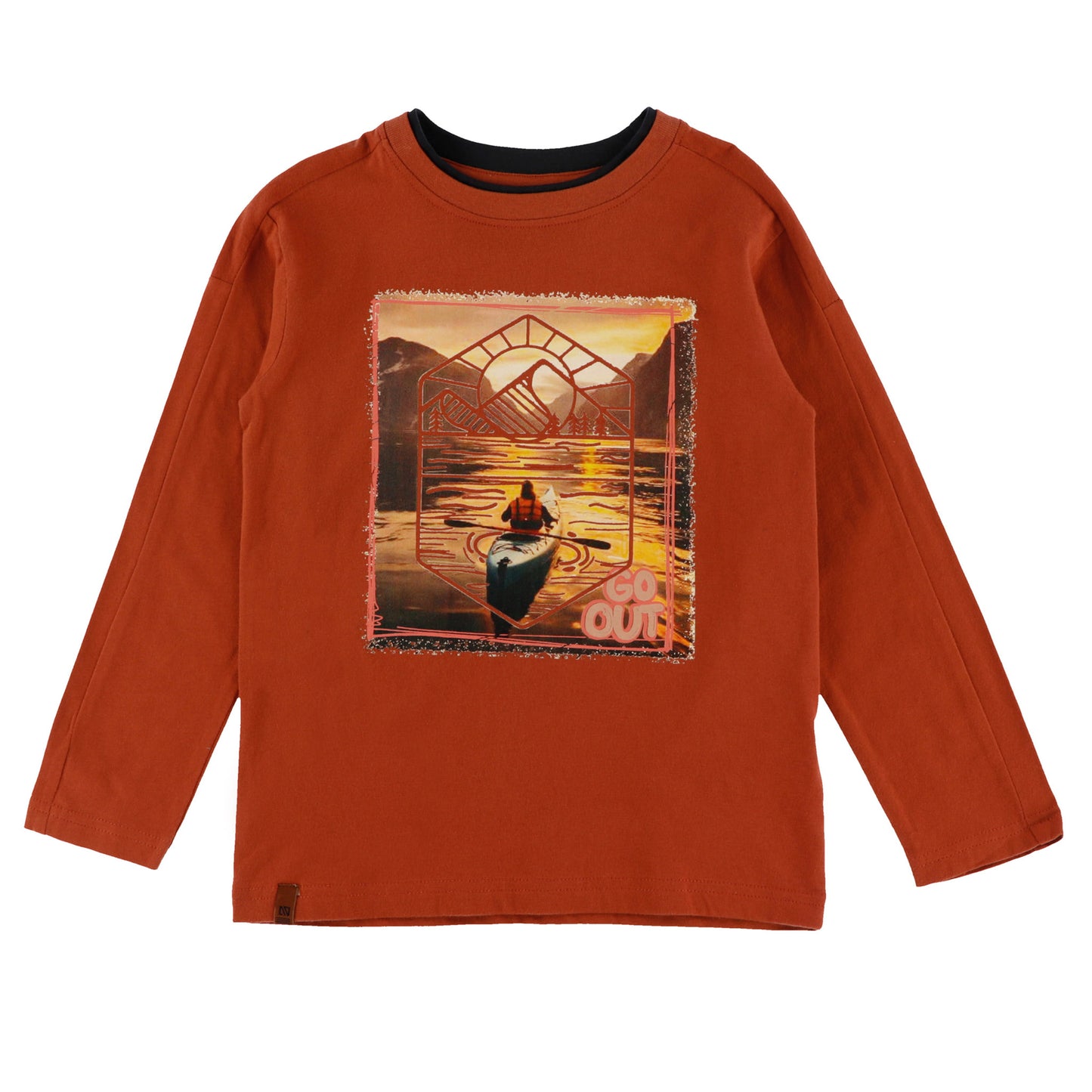 T-shirt à manches longues  Garçons Brun
