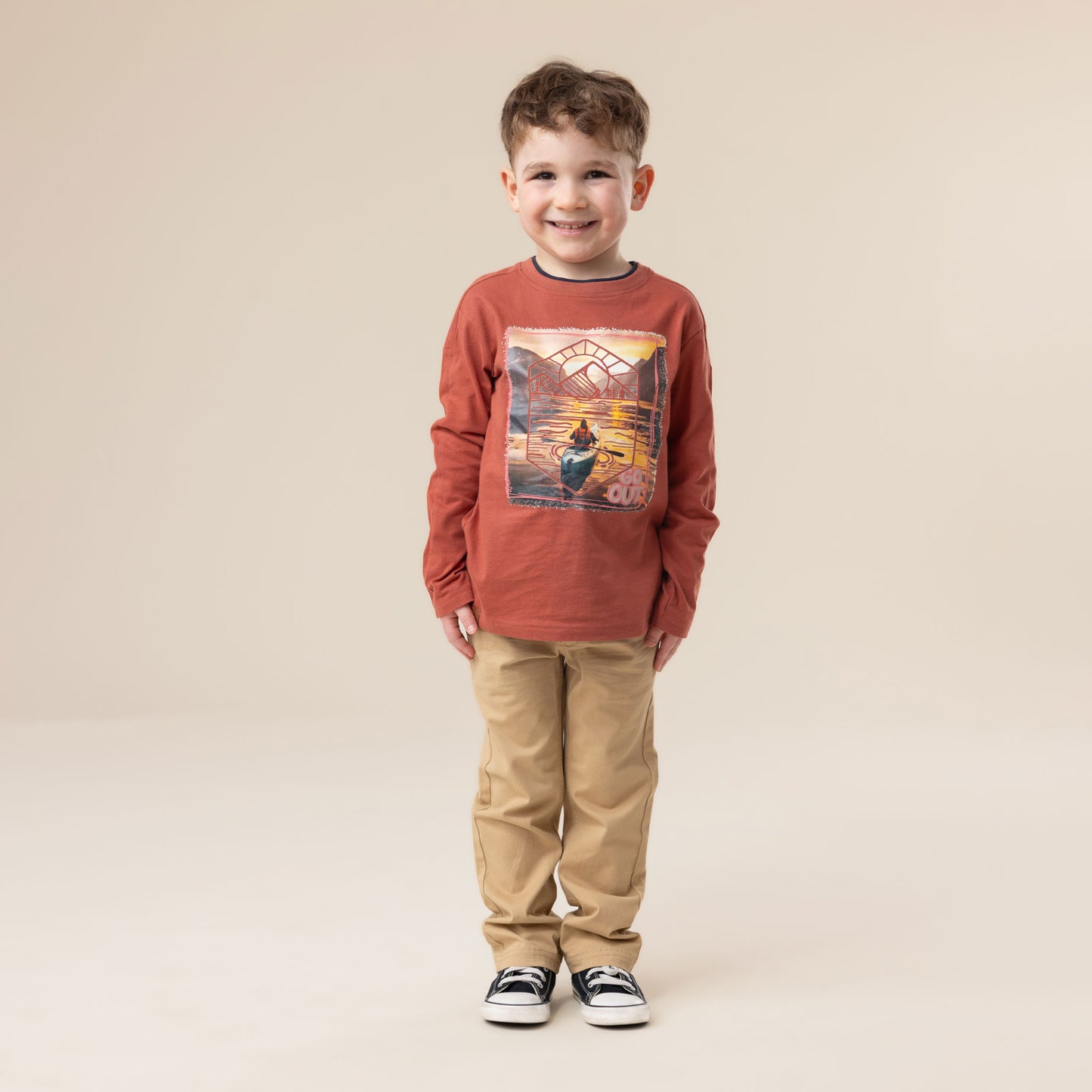 Pantalon  Garçons Brun