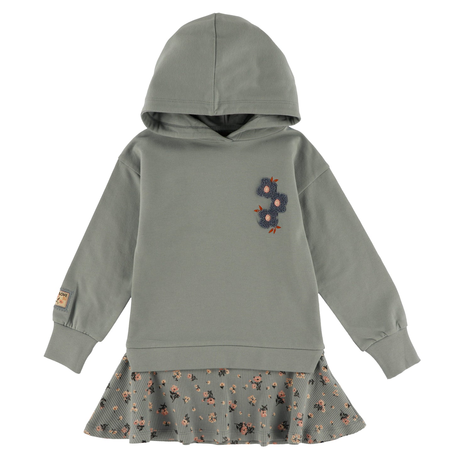 Tunique à capuchon  Filles Bleu_Pale