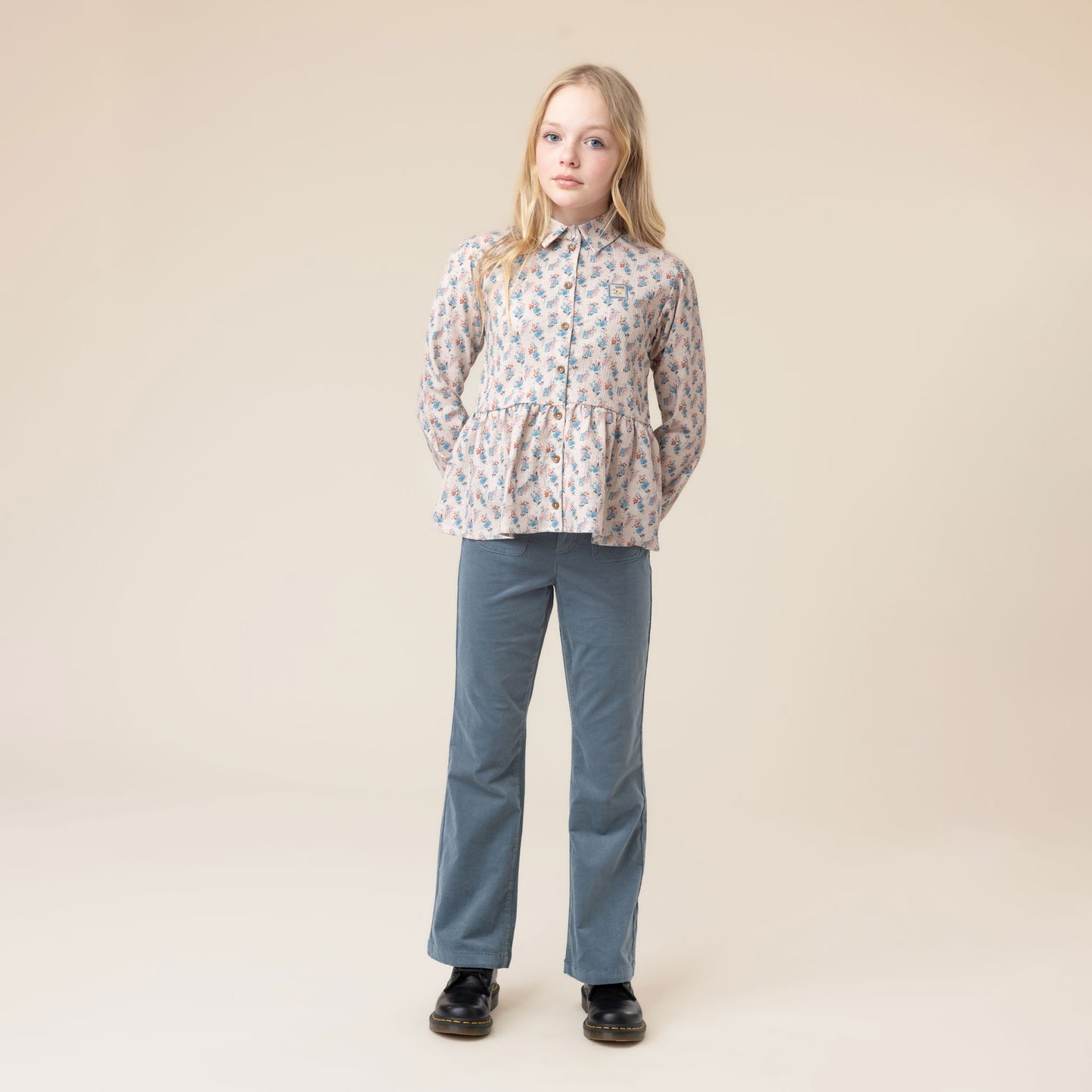 Pantalon  Filles Bleu Pale