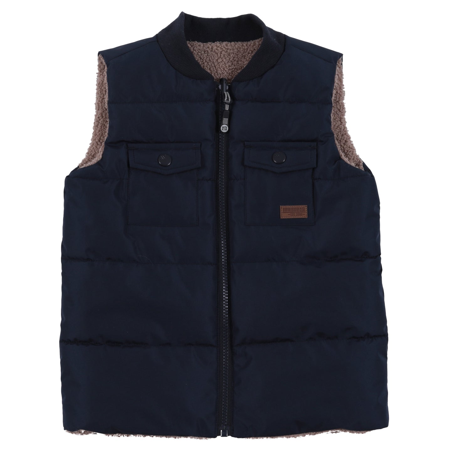 Veste matelassée réversible sans manches  Garçons Marine