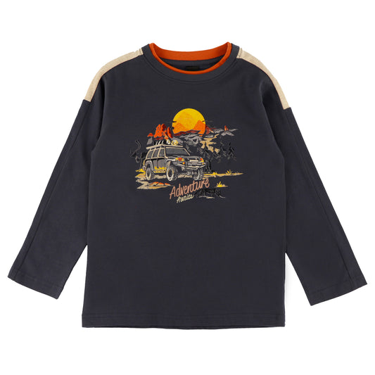 T-shirt à manches longues  Garçons Marine