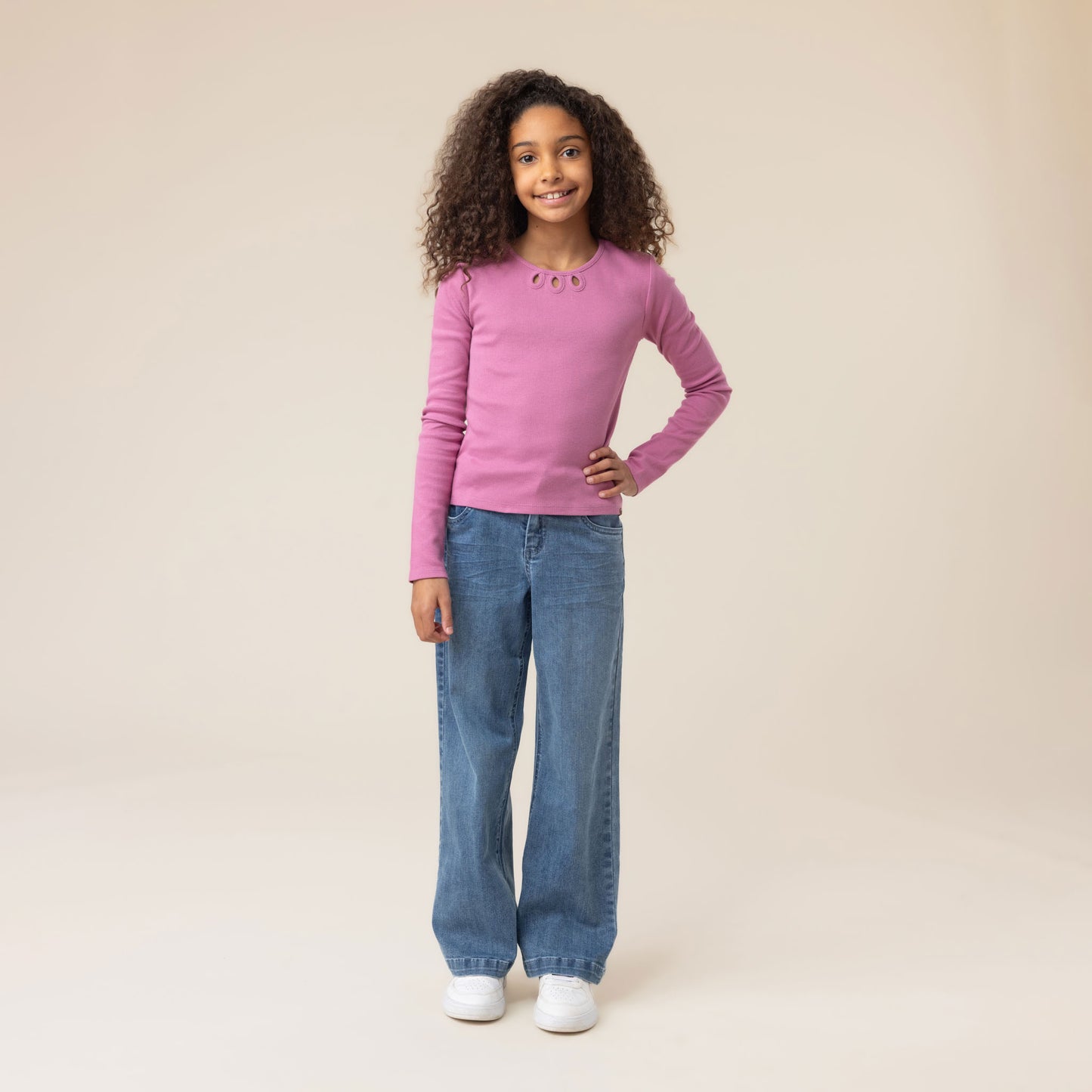 T-shirt à manches longues  Filles Mauve