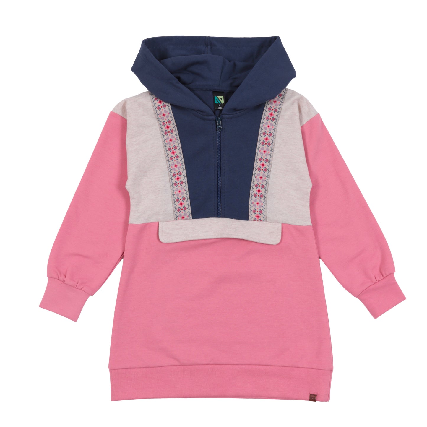 Tunique à capuchon  Filles Rose